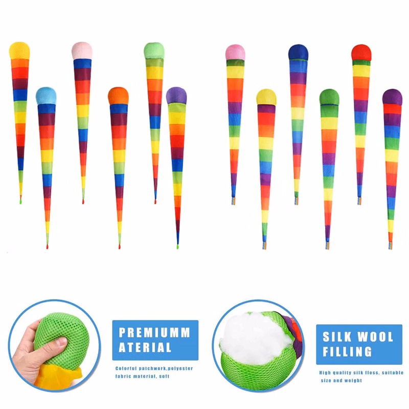 Soft Rainbow Play Ball Activities Fun Throwing School