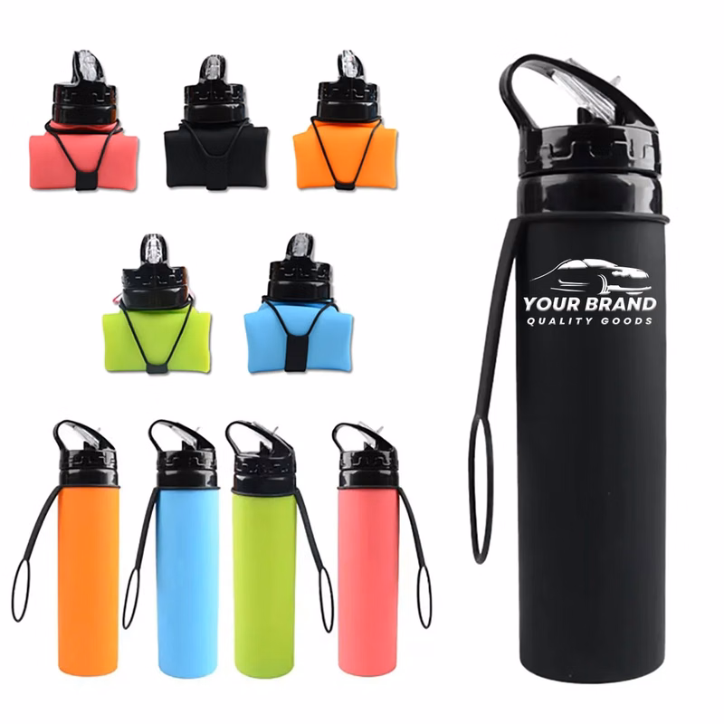 21Oz Silicone Travel Tumbler Collapsible Water Bottles