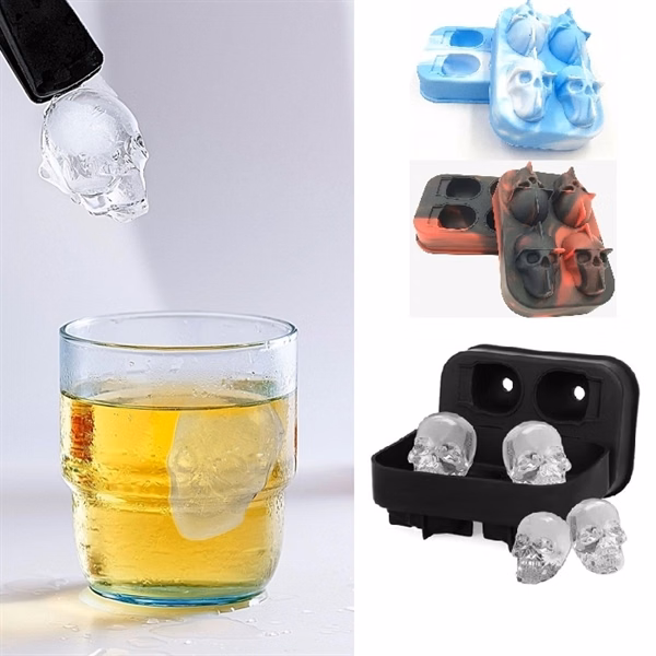3D Skull Ice Mould