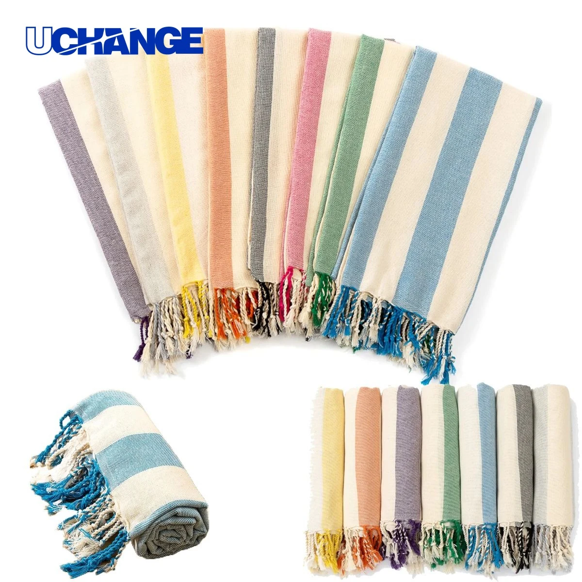 Multi-Colored Turkish Towel 1