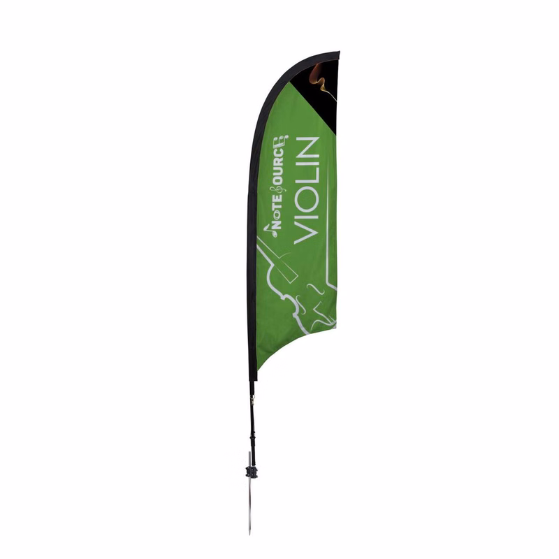 7' Elite Razor Nylon Sail Sign Kit (Single-Sided with Ground Spike)