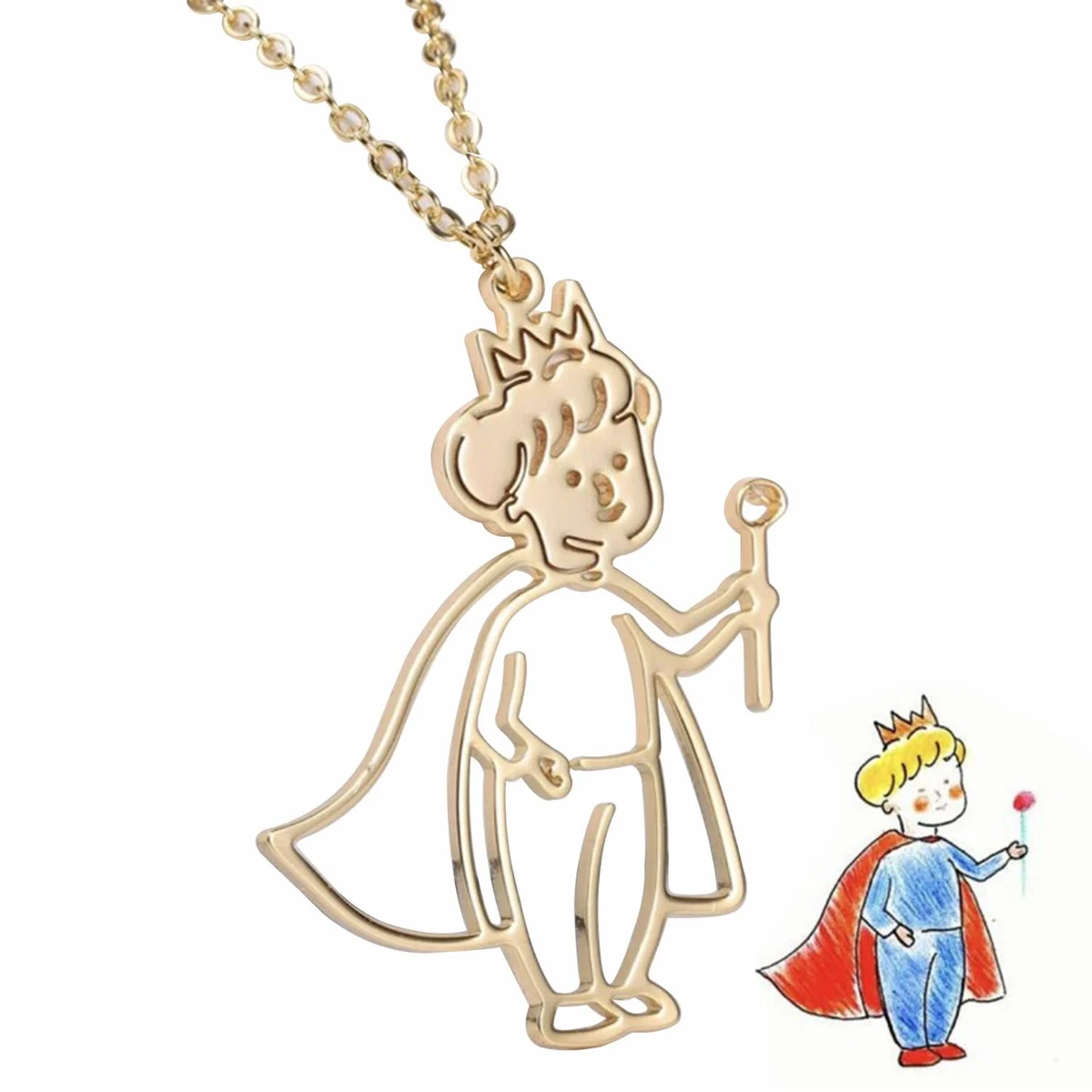 Stainless steel customized children's painting necklace 1