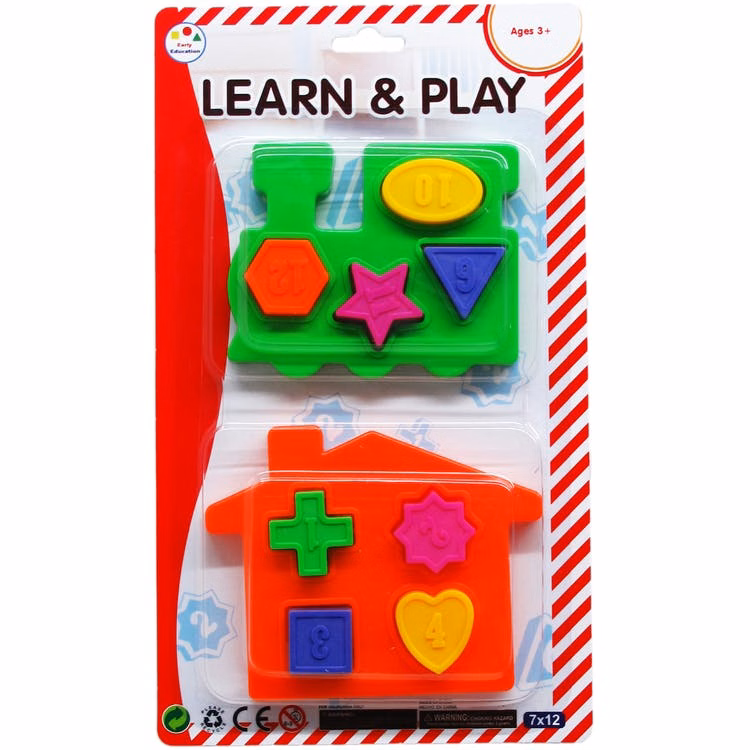 Learn & Play Blocks - Assorted 10 Pc