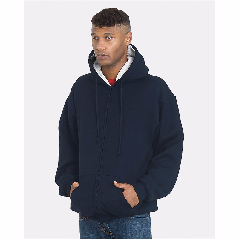 Unisex USA-Made Super Heavy Thermal Lined Full-Zip Hooded Sweatshirt - 940