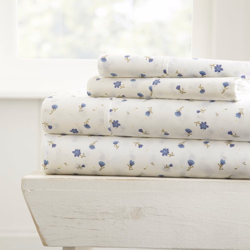 Premium Sheet Sets - Floral Pink Queen 4 Piece