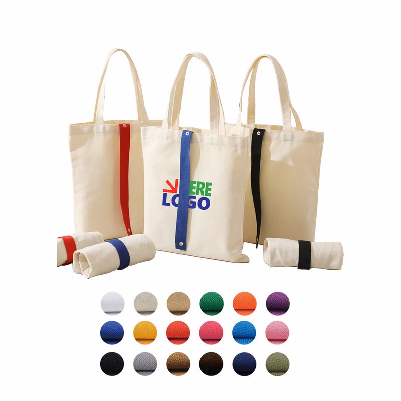 Durable Solid color Canvas Tote Bag