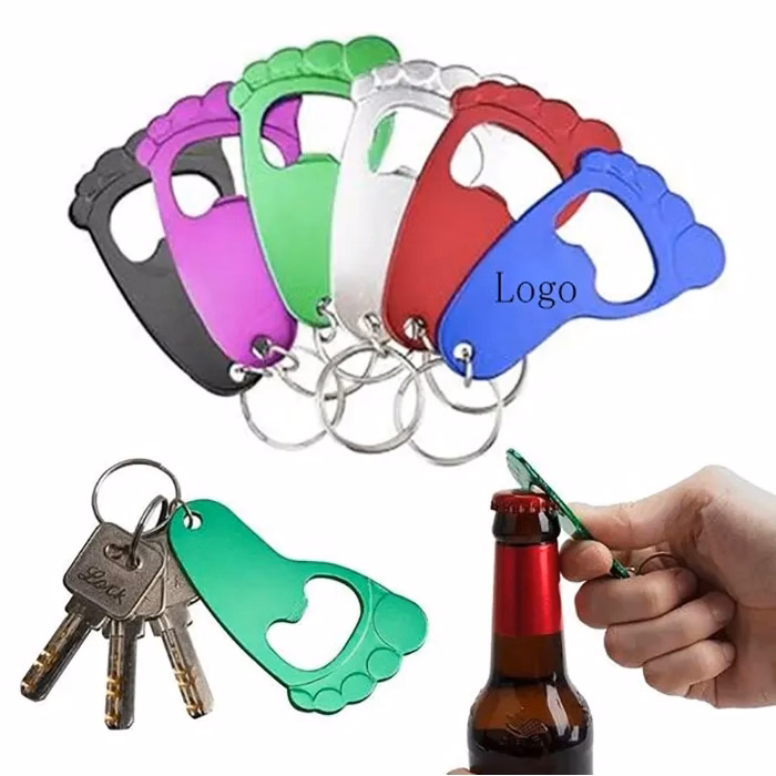Foot Shaped Bottle Opener Key Holder