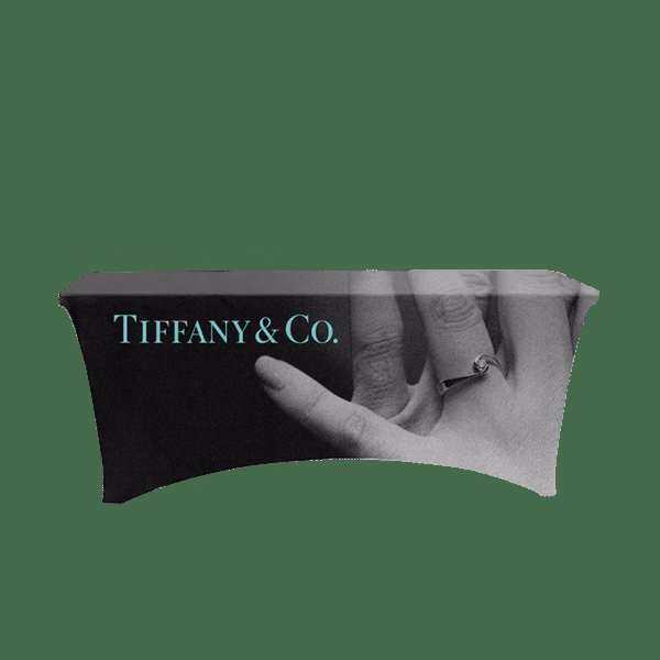 IMPORT 6' Stretch Open-Back Full Color Table Throw