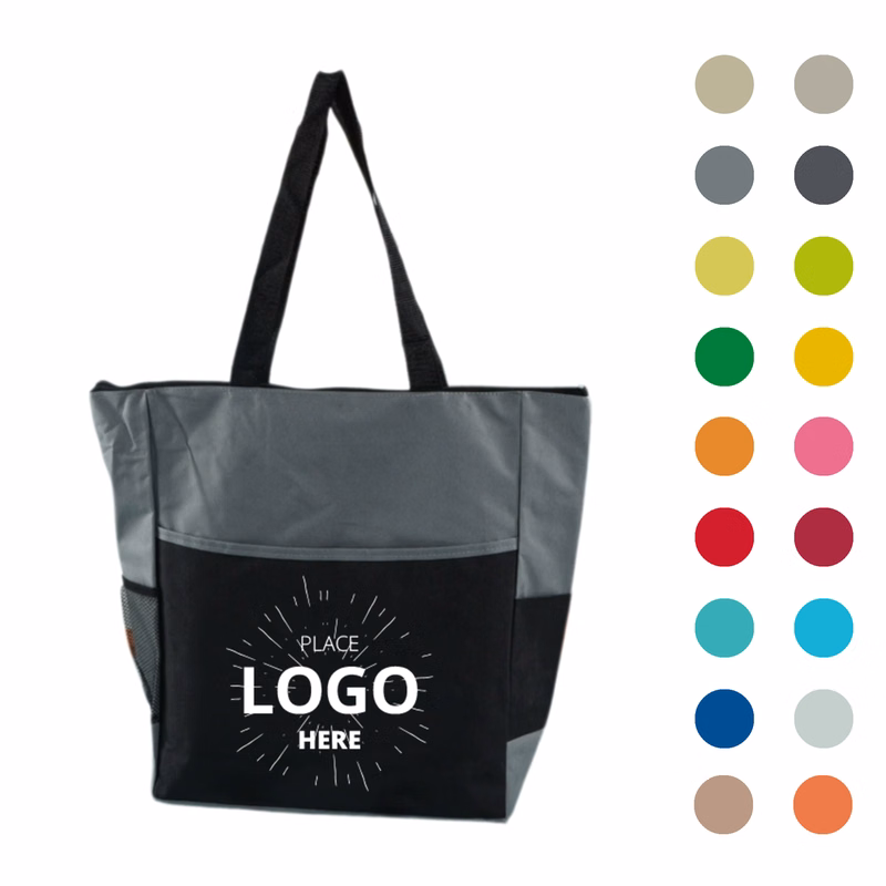 Foldable Zipper Oxford Tote Bag