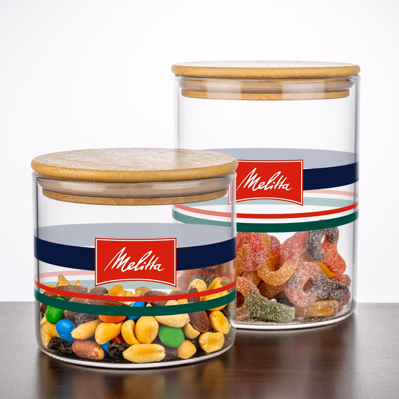 Aniston Jar w/Bamboo Lid - VividPrint™