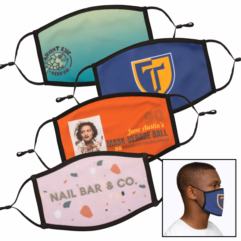 Clearance Item! Full Color Dye Sublimation Face Mask - Large / XL