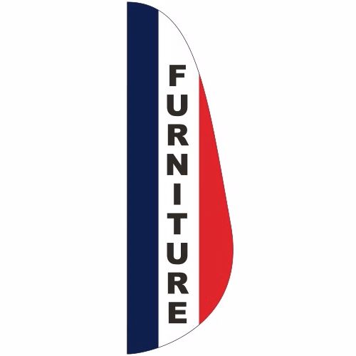 "FURNITURE" 3' x 10' Message Feather Flag
