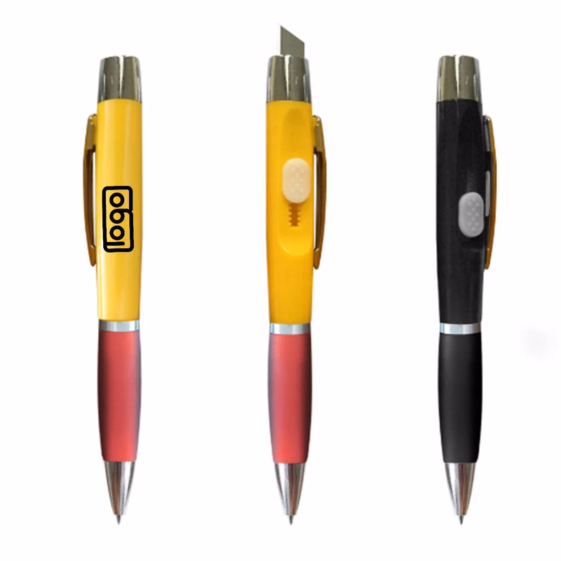 Retractable Utility Knife Ballpoint Pen