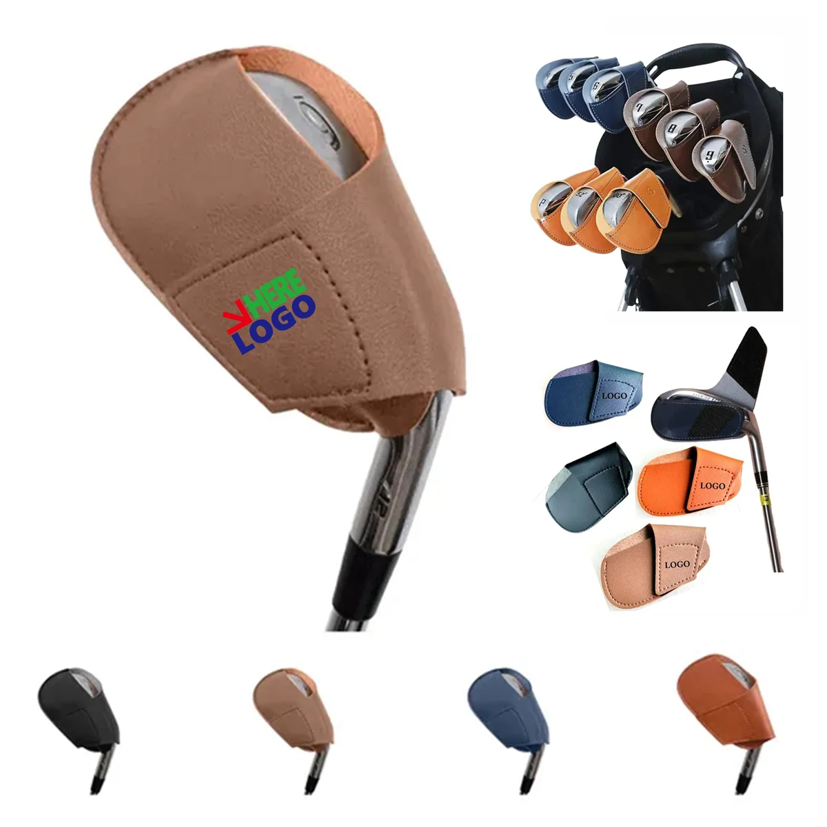 Head Protection Leather Cover Golf Club MOQ 10pcs 1