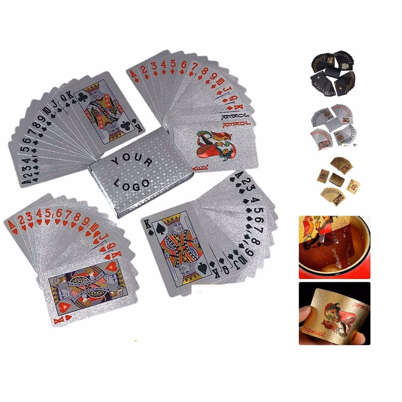 Gold Foil Poker Playing Cards for Games