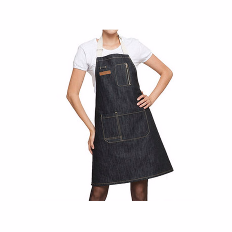 Denim Apron with Pocket