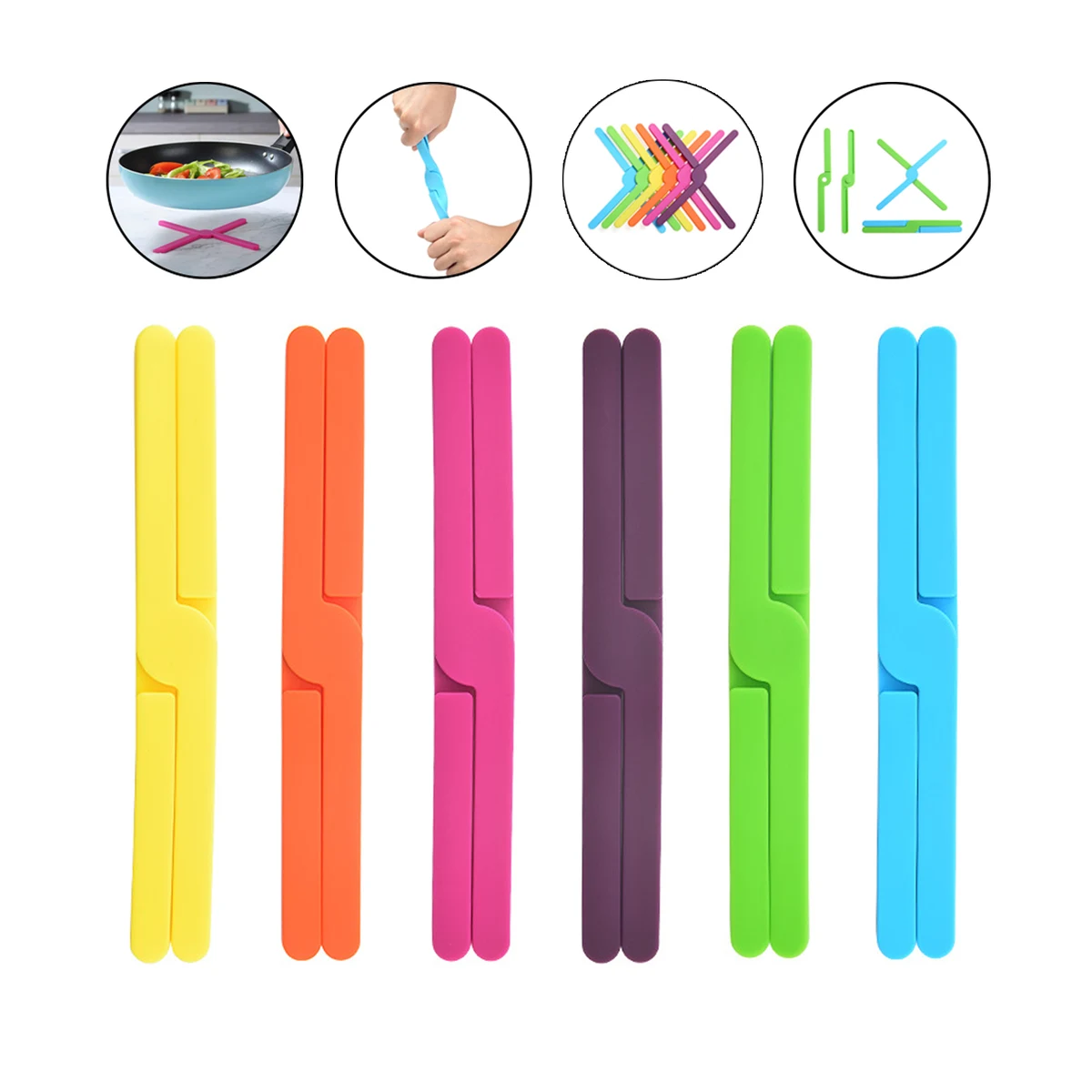 Portable Detachable Heat Insulation Silicone Pot Mat 1