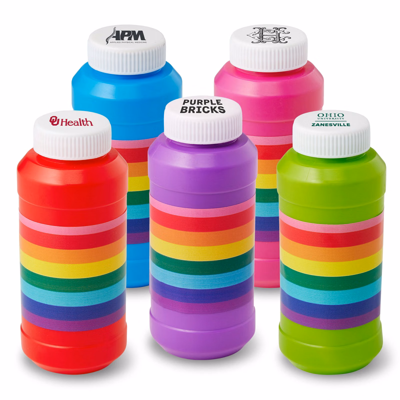 8 oz. Pride Bubbles Imprinted on Cap