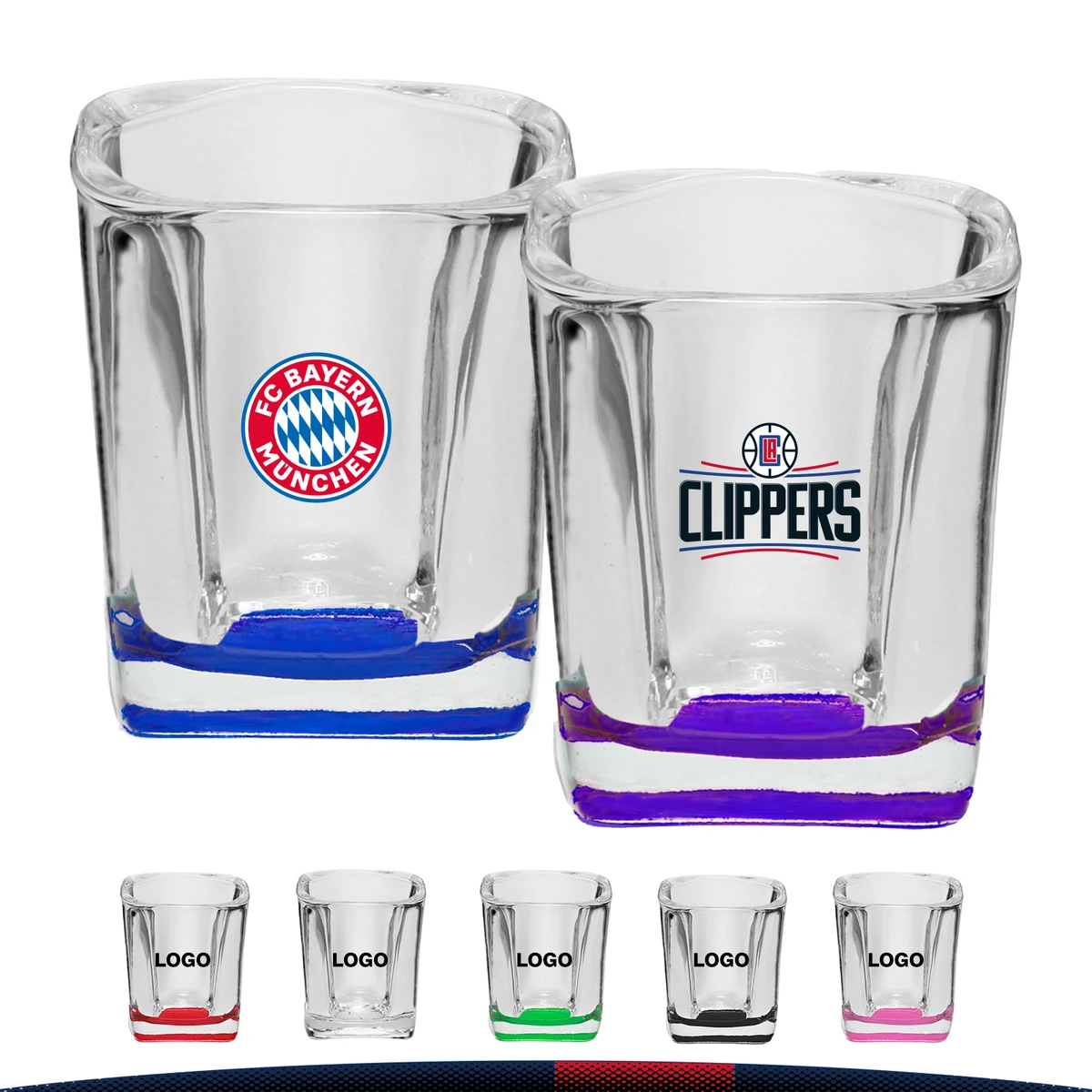 2 oz. Square Shot Glasses 1