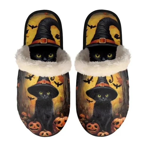 Plush Furry Slippers- Cozy Cotton Comfort 1