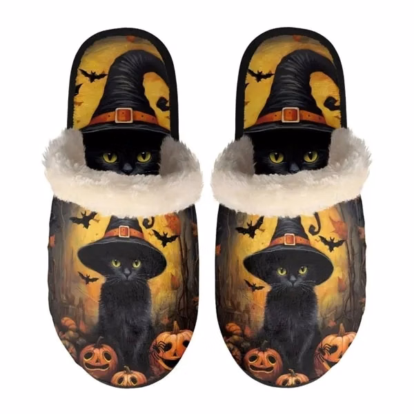 Plush Furry Slippers- Cozy Cotton Comfort