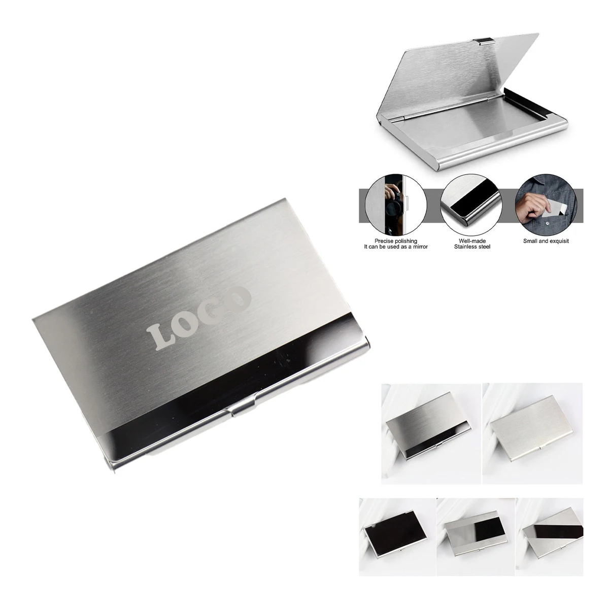 MOQ 10 pcs Metal Business Card Case 1