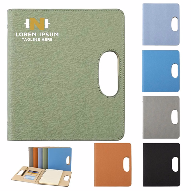Lined A5 Binder Portable Refillable Notebook