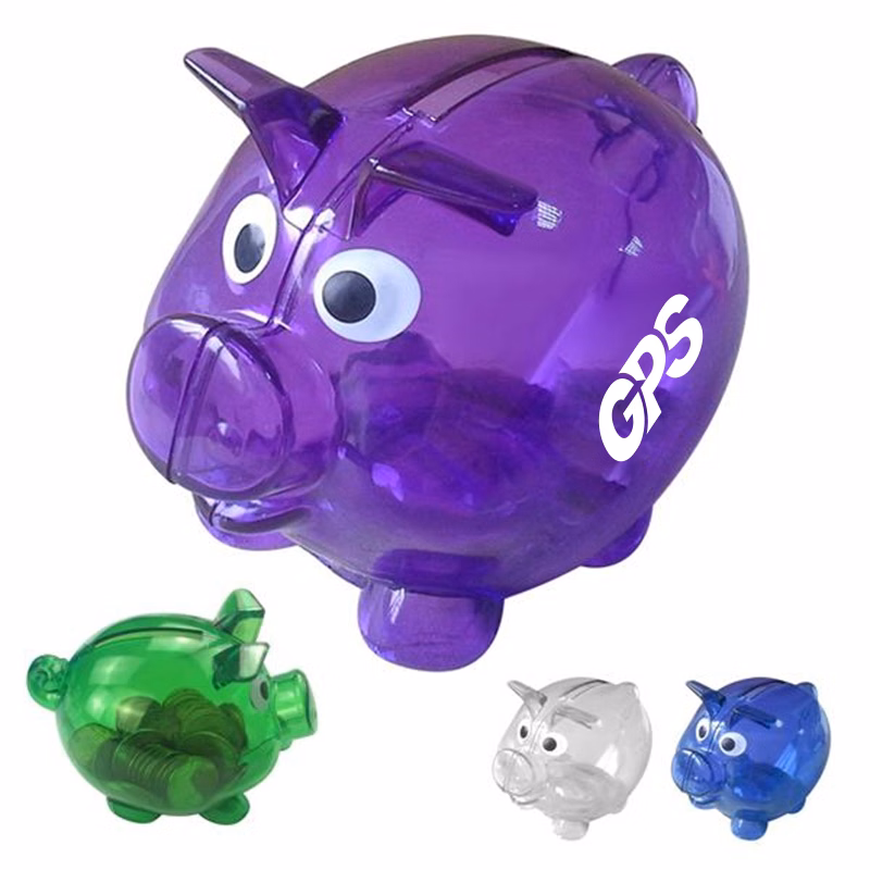 4 " Mini Plastic Piggy Bank