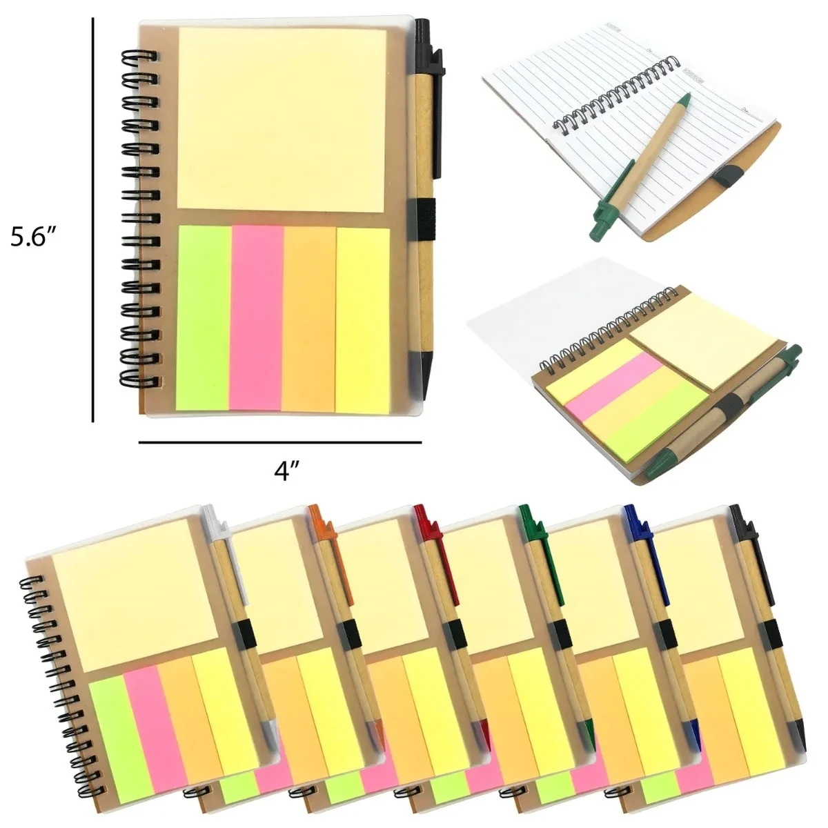 Eco-Friendly Complete Set Spiral Notebook Item # RCRLF-PJOYN 1