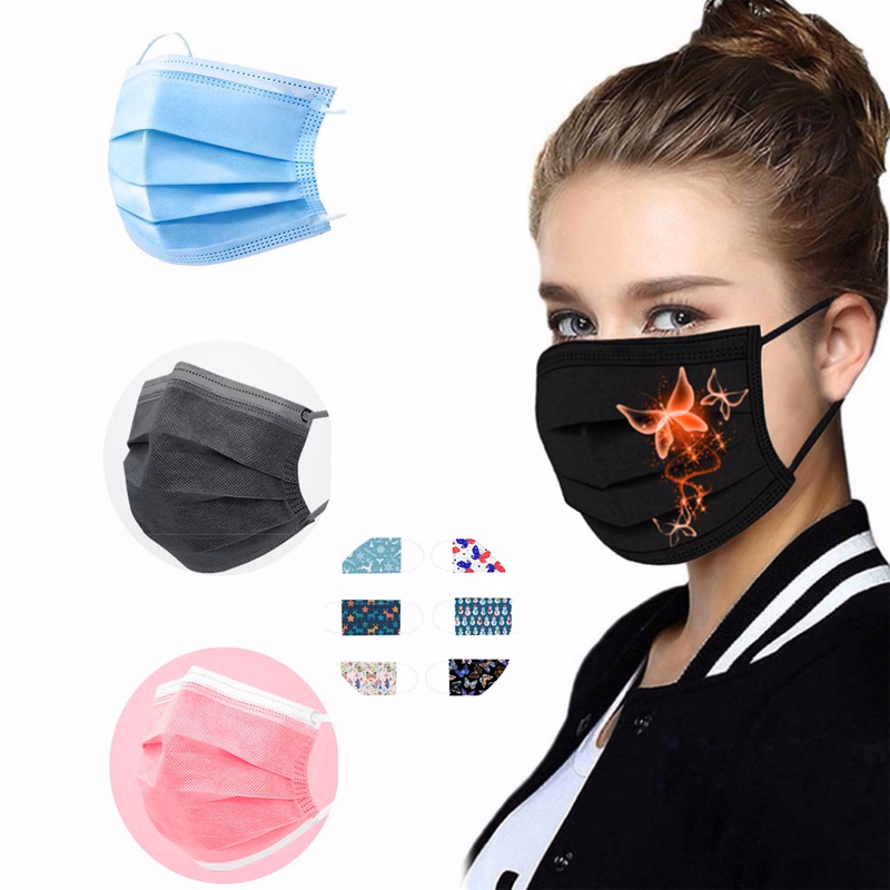Custom Full Color 3-Ply Disposable Mask