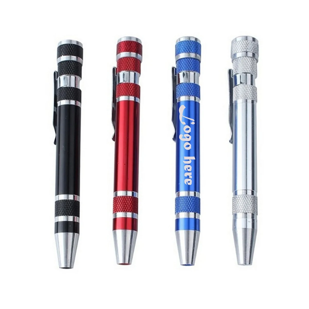 Aluminum Alloy 8 in 1 Pocket Mini Screwdriver Pen 1