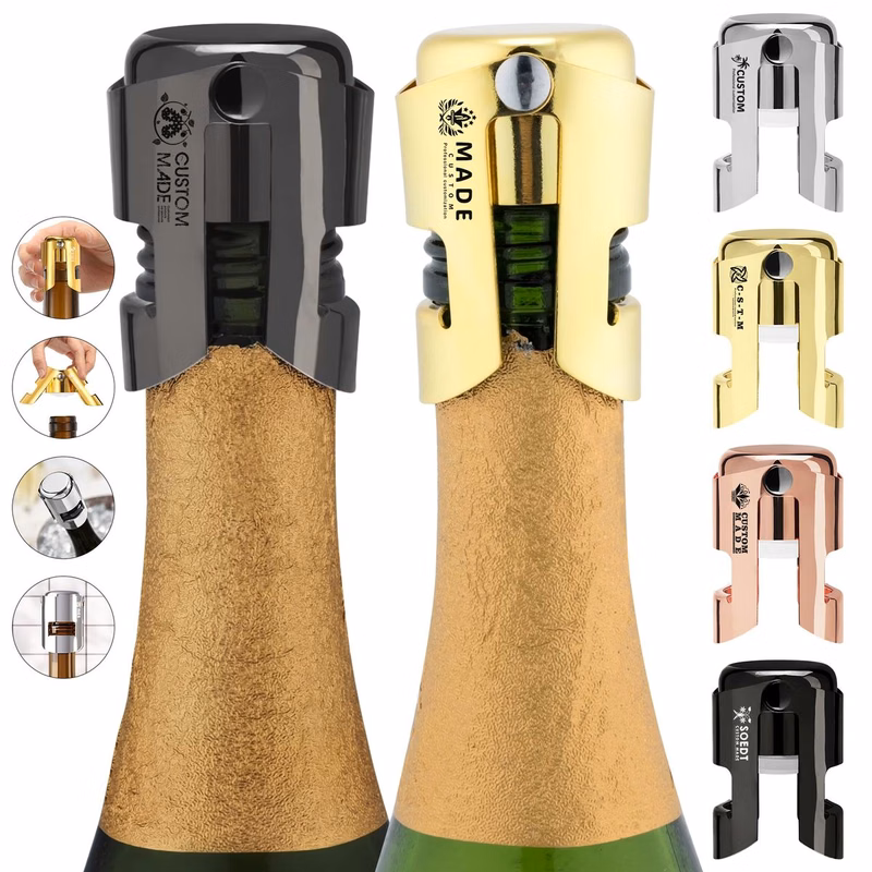 Stainless Steel Champagne and Red Wine Bottle Stoppers
