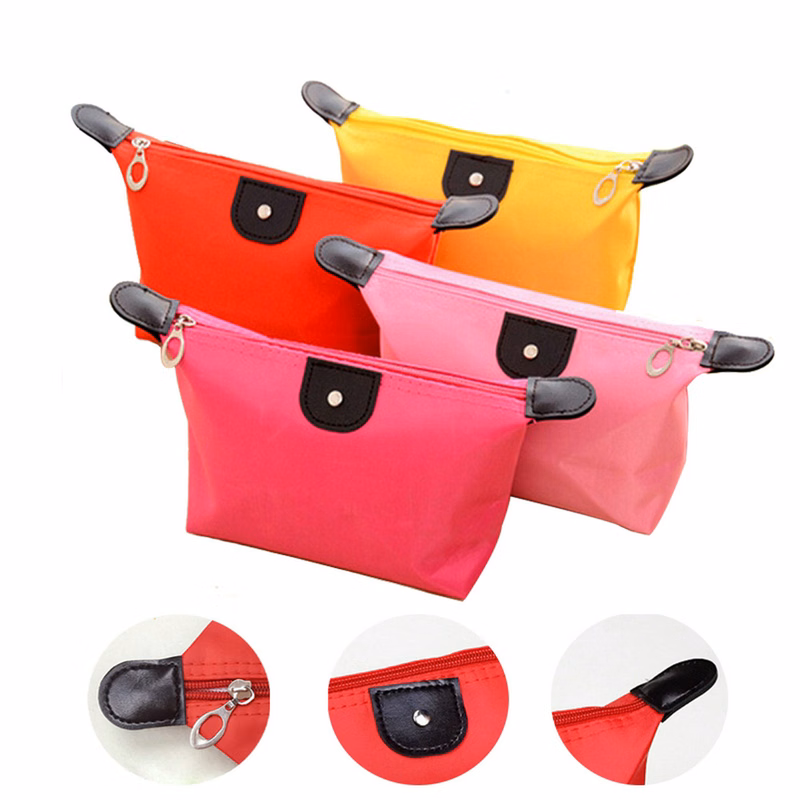 Dumpling Shape Waterproof Portable Cosmetic Bag