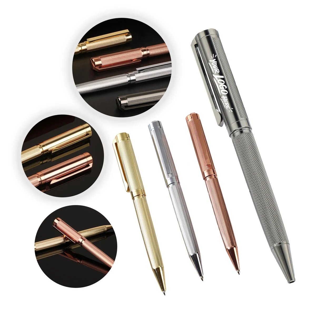 Metal Executive Pen Matte Finish Black Ink Gift 1
