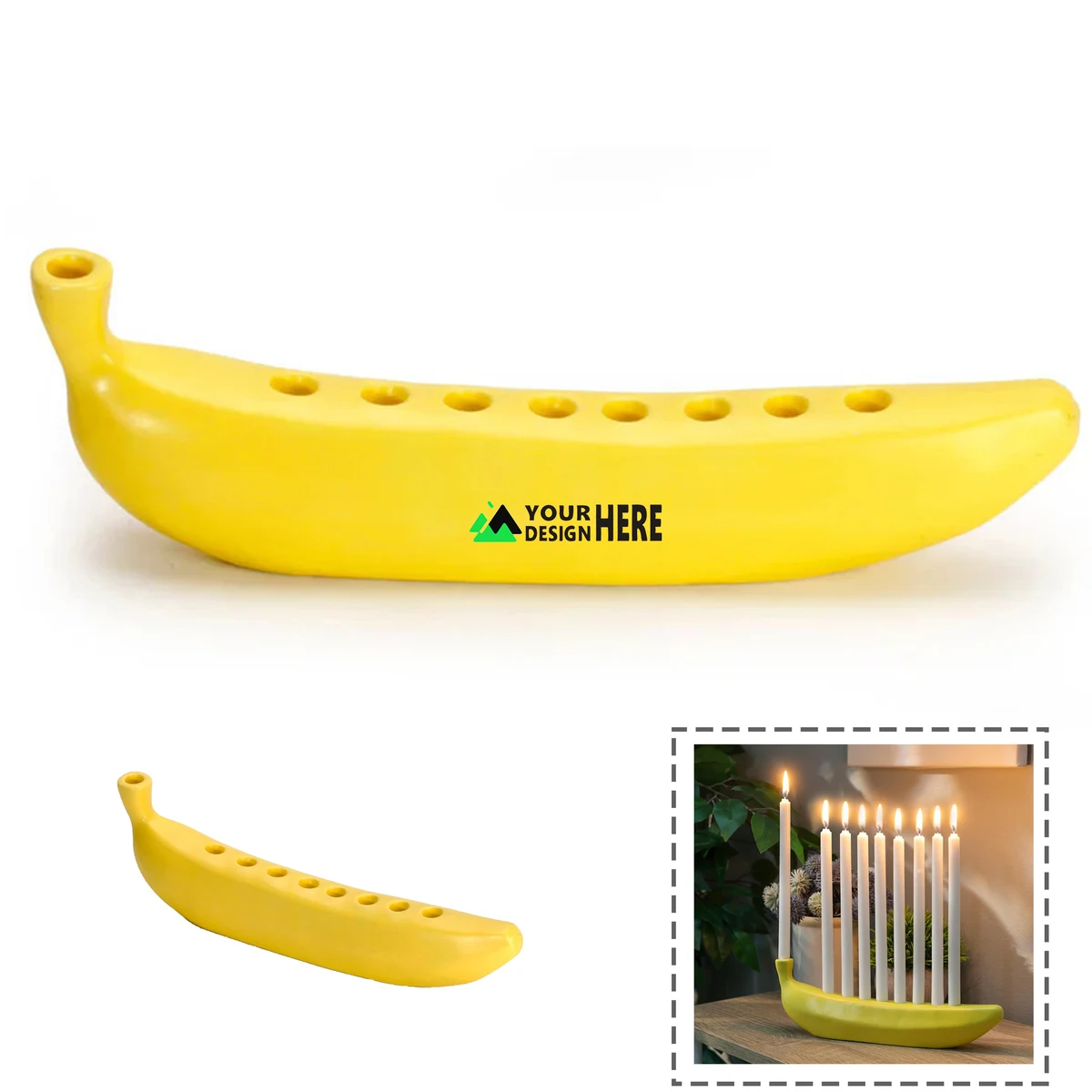 Artistic Ornaments Banana Candle Holder 1