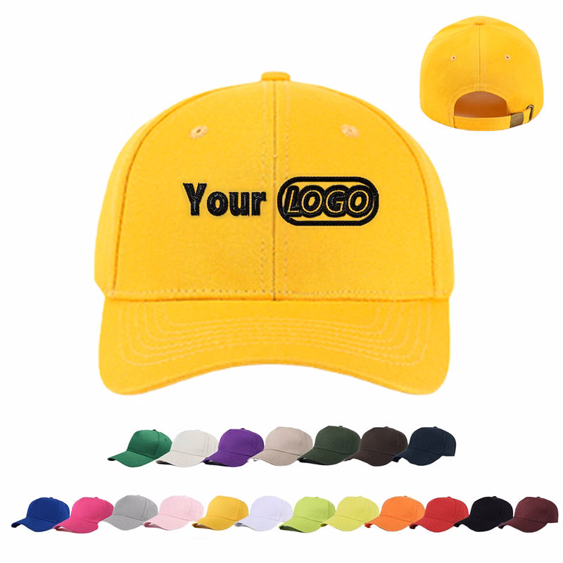 Structured Cotton Adjustable 6 Panel Baseball Cap