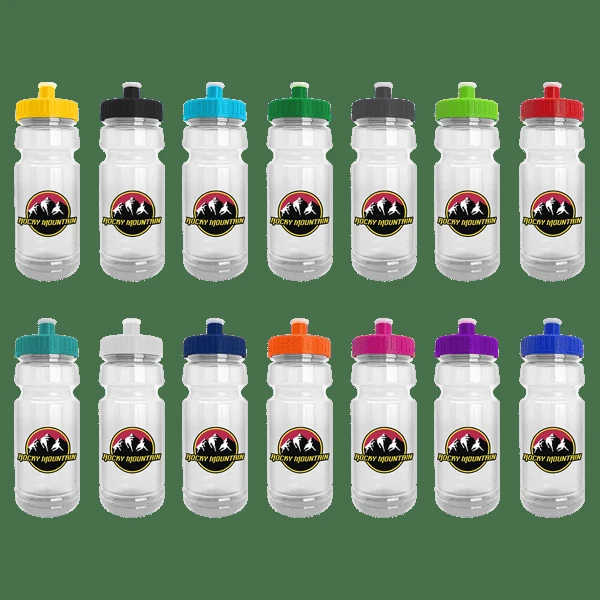 Wheely 24oz Transparent Bike Bottle w/Push-Pull Lid 1
