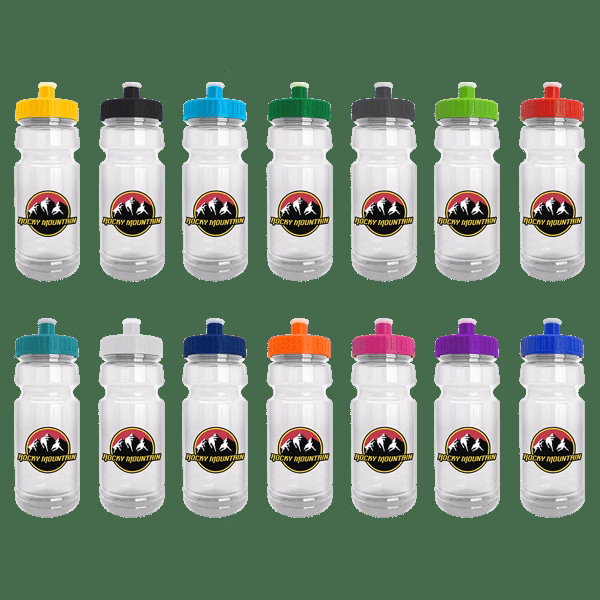 Wheely 24oz Transparent Bike Bottle w/Push-Pull Lid