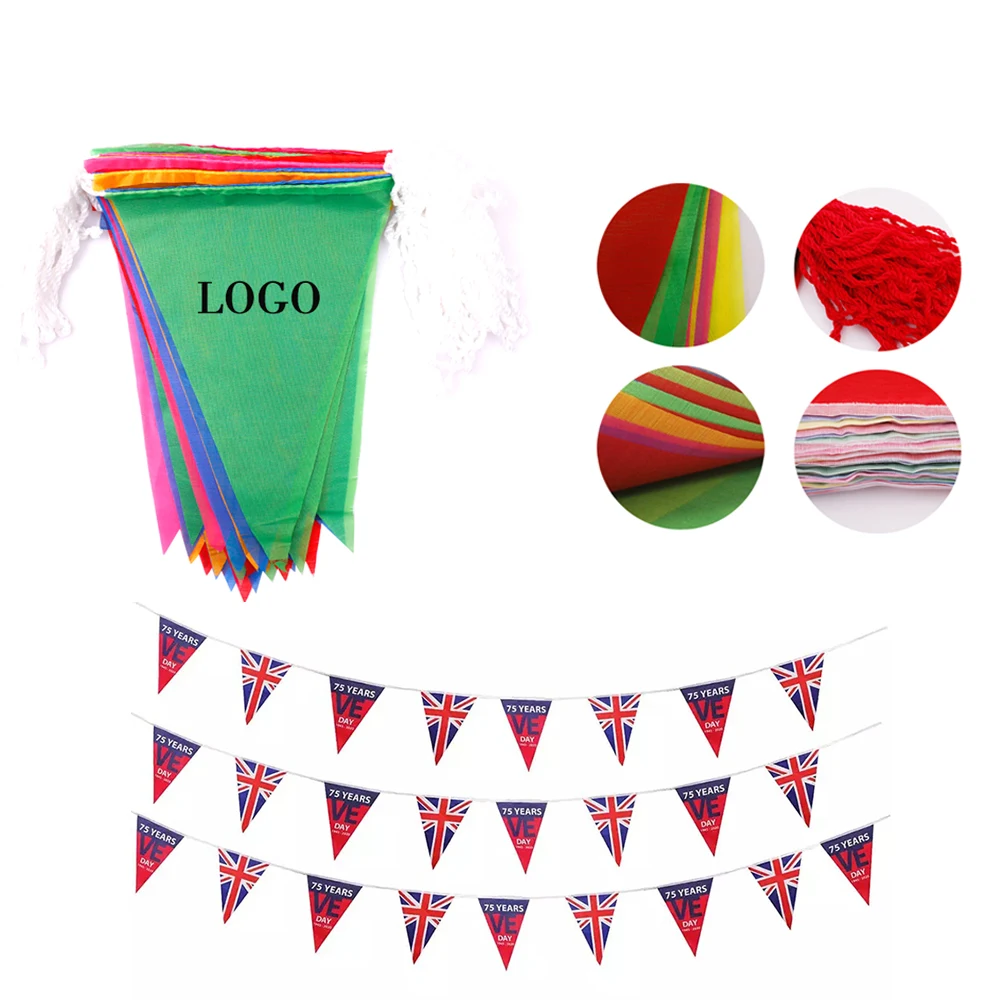 82' Triangular Pennant Flag String 1