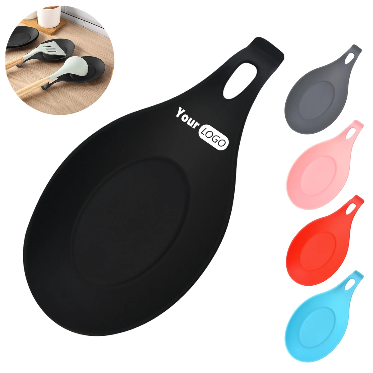 Heat-Resistant Plastic Spoon Rest 1