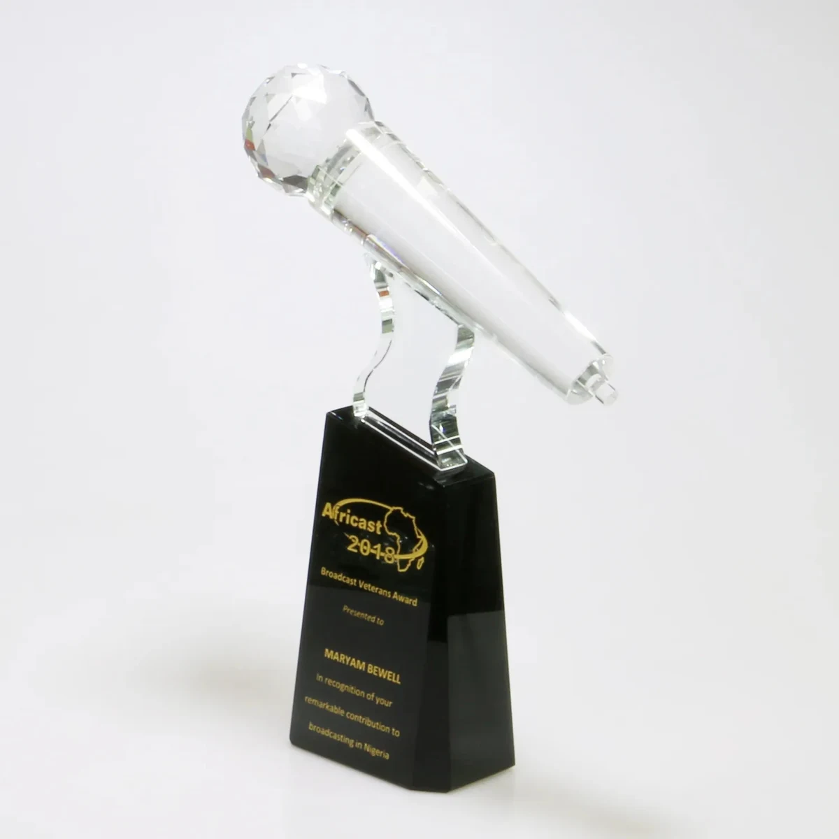 Crystal Microphone Trophy 1