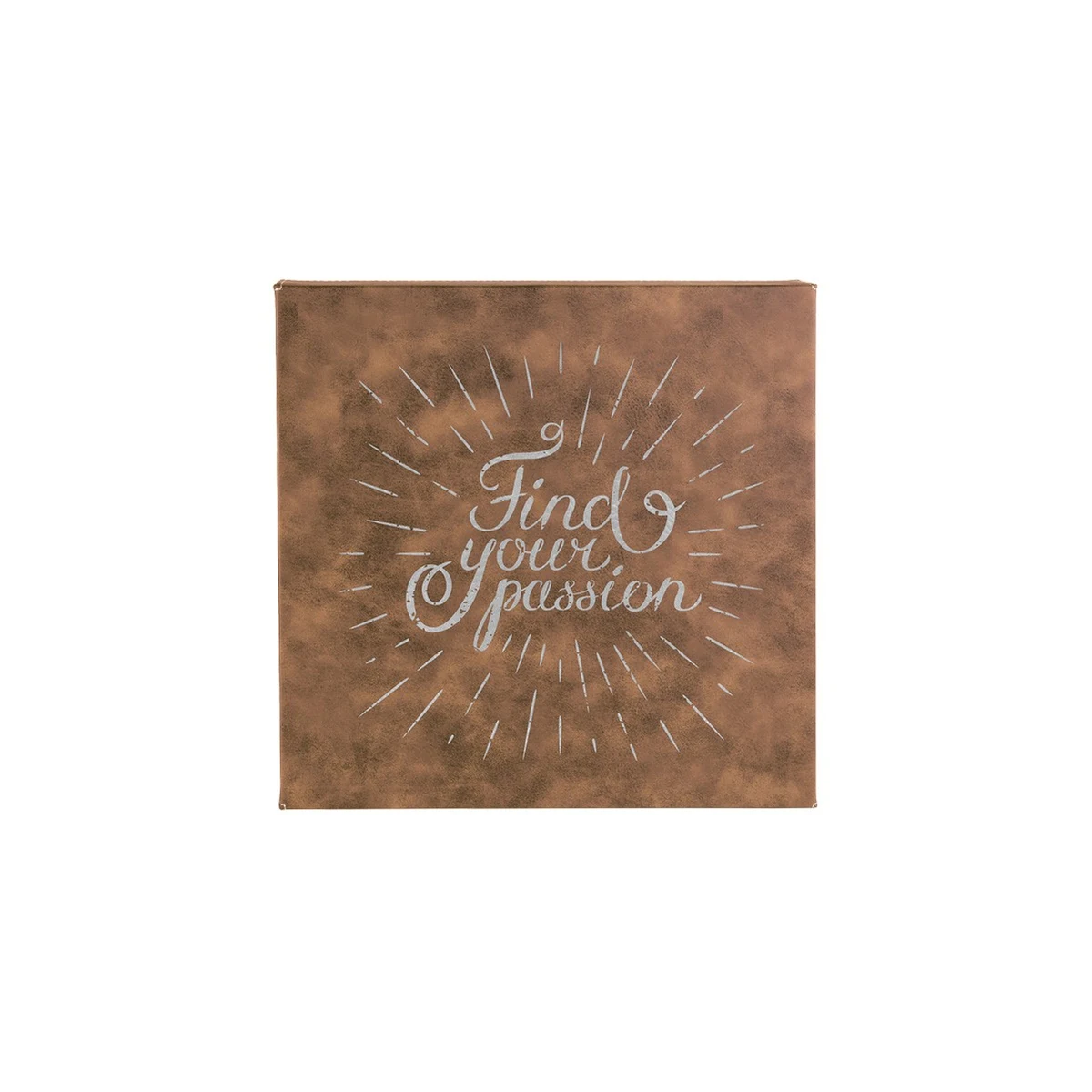 10" x 10" Rustic/Silver Leatherette Wall Decor 1