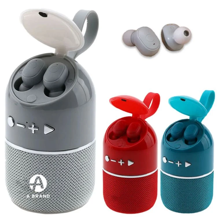 Portable Bluetooth Speaker with Wireless Sports Headphones 1