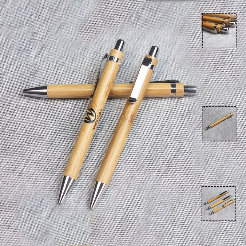 Bamboo Pen w/Clip