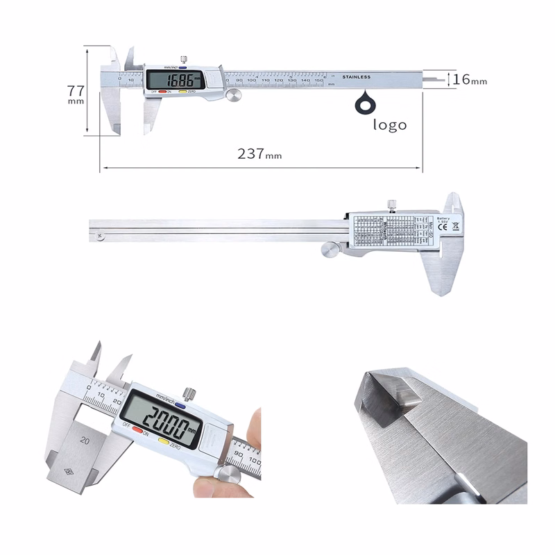 MOQ 10 Stainless Steel Digital Vernier Calipers