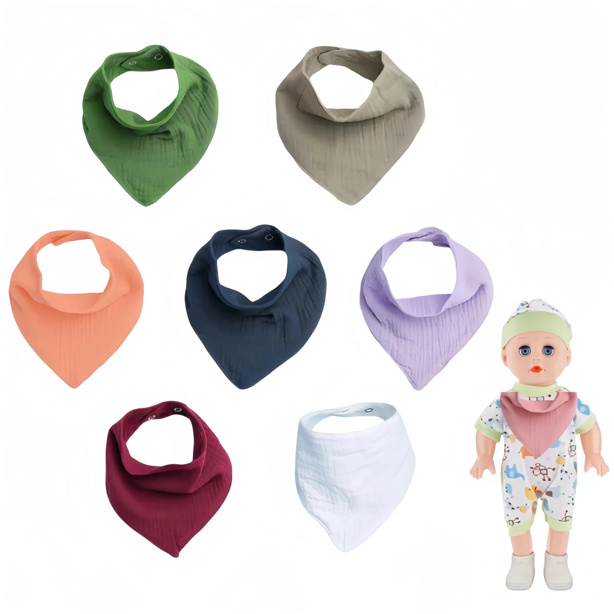Baby Triangular Bandana Drool Bibs 1
