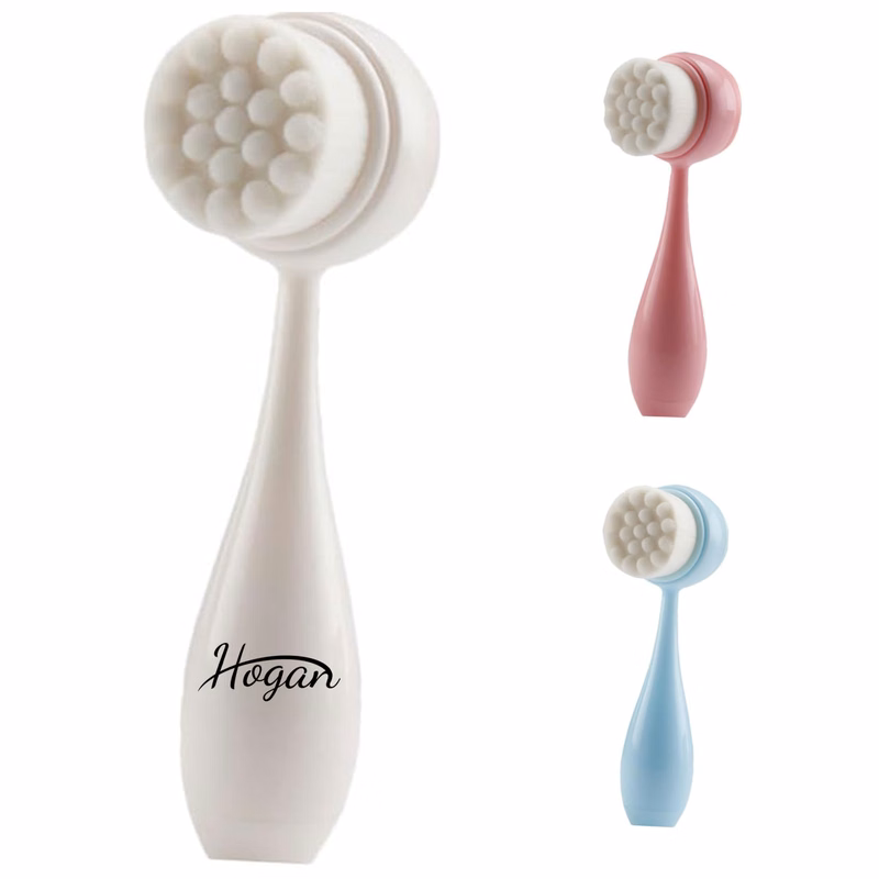 Dual-Sided Silicone Facial Cleansing Brush