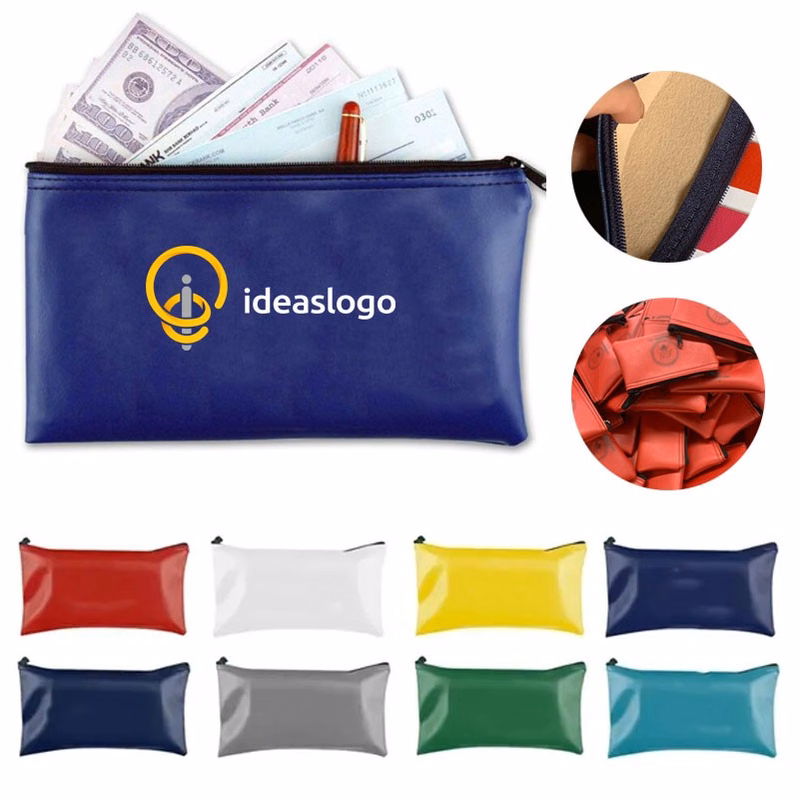 PU Leather Organizer Pouch With Zipper