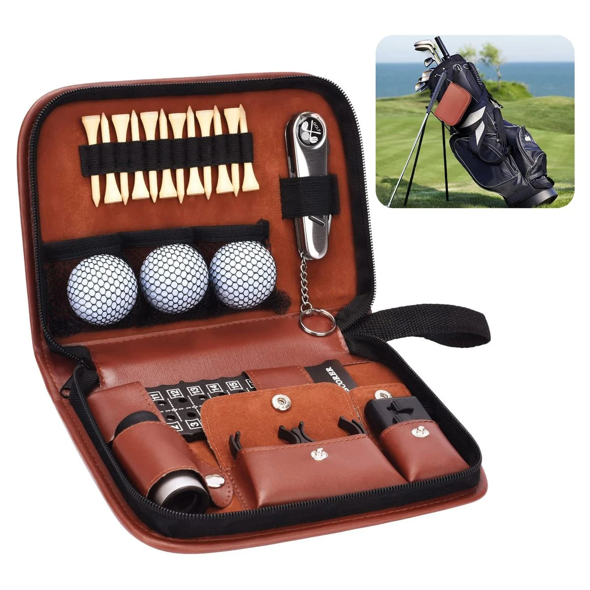 Golf Accessories Set with Hi-End Case 1