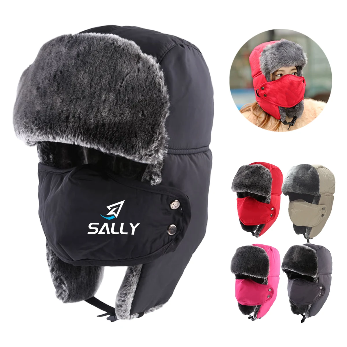 3 In 1 Water-Proof Thermal Cycling Snow Ski Hat 1